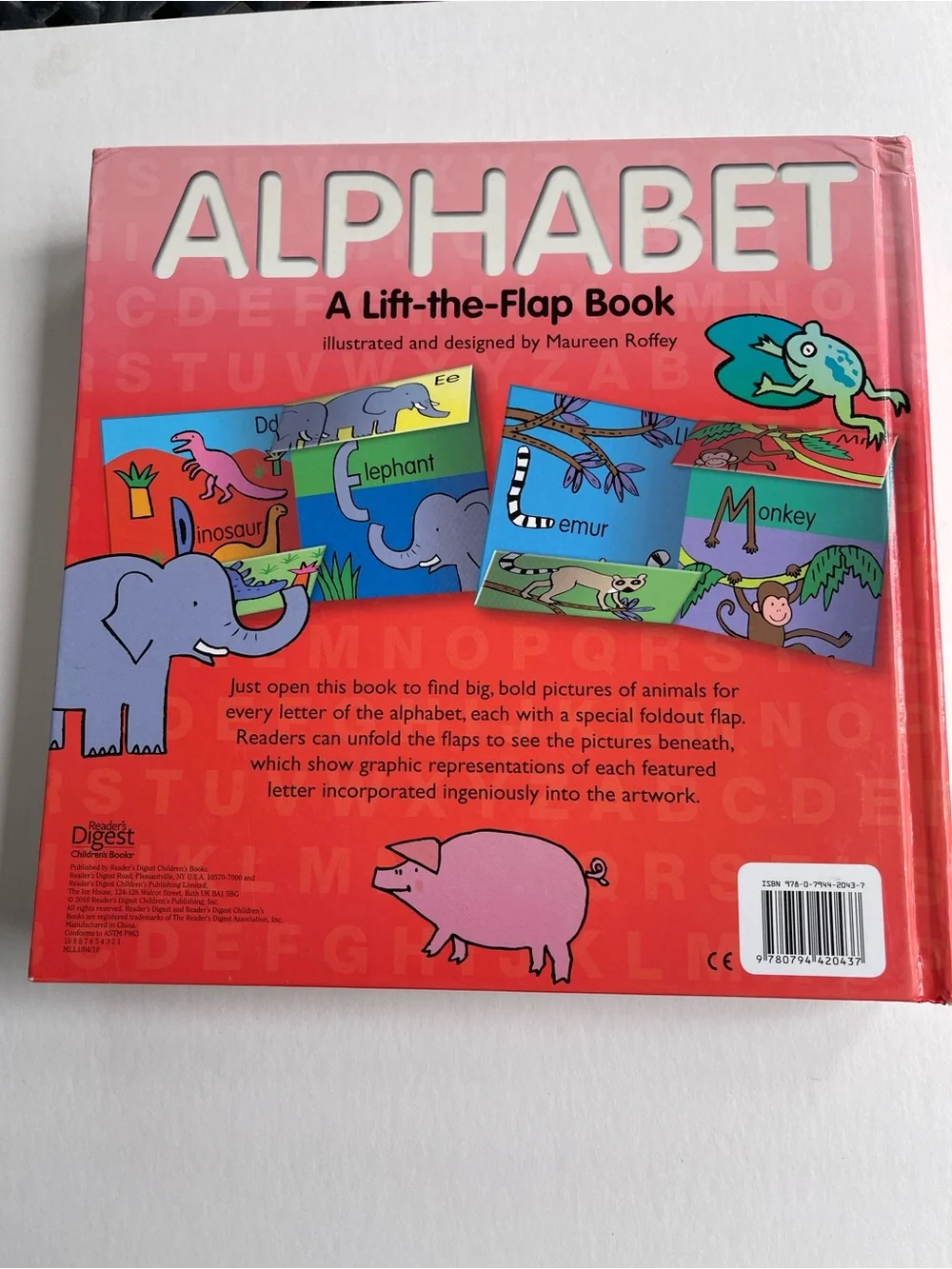 Alphabet Lift-the-Flap Board Book - Colorful ABC Learning for Kids